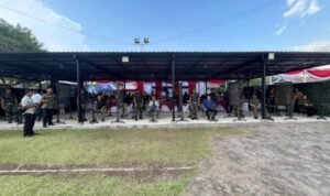 PERESMIAN RENOVASI LAPANGAN TEMBAK PISTOL "TRISULA" YONKO 463 KOPASGAT WING KOMANDO I KOPASAGAT