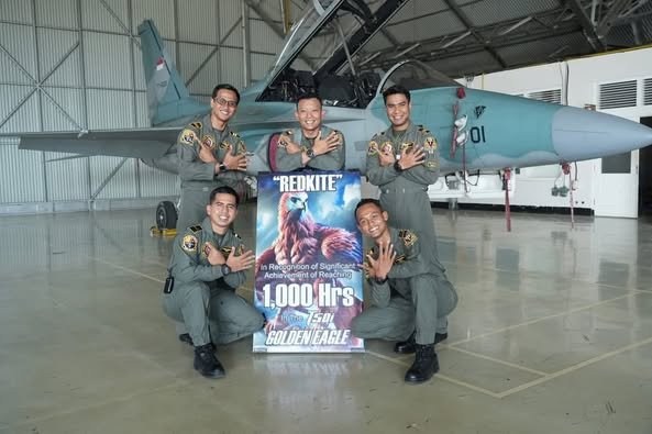 Kapten Pnb Yuanditia Prastyo Yudha Raih 1000 Jam Terbang T-50i Golden Eagle