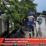 Babinsa Koramil 1420-03/Maritengngae Kerahkan alat solusi instan cegah Banjir