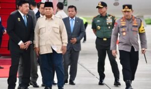 Panglima TNI Sambut Kedatangan Presiden RI Setelah Kunjungan Kerja di Mesir dan Ikuti Rapat Terbatas Dengan Presiden