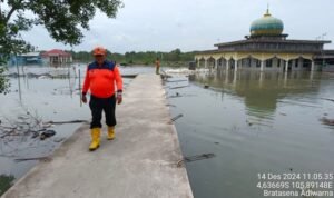 Banjir rob melanda sejumlah wilayah di Kabupaten Tulang Bawang