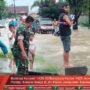 Babinsa Koramil 1425-02/Bangkala Kodim 1425 Jeneponto Pantau Kondisi Banjir di Jln Poros Jeneponto-Takalar