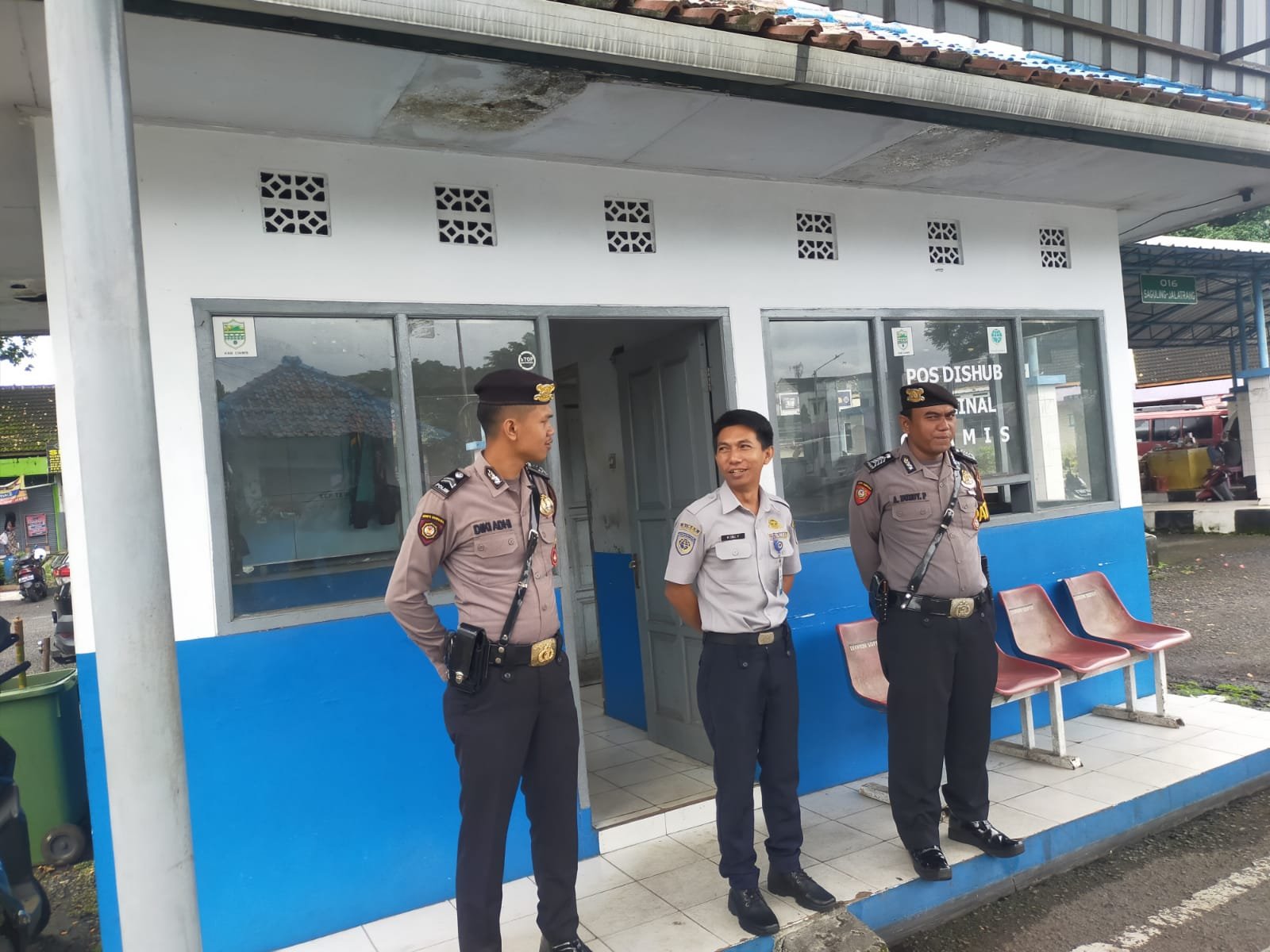Cipkon di Bahaya Kriminalitas Sat Samapta Polres Ciamis Patroli Kamtibmas ke Kantor Dishub Ciamis