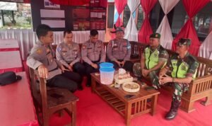 Personel Pos Pam Cihaurbeuti Sigap Amankan Wilayah dalam Ops Lilin Lodaya 2024
