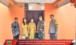 Perayaan Natal 2024 di Kabupaten Pinrang Berlangsung Aman dan Damai Dandim 1404/Pinrang Apresiasi Aparat keamanan Dan Masyarakat