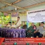 Babinsa Koramil 1426-04/Galesong, Hadiri Musrenbang Desa Dukung Program Pemerintah