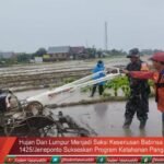 Hujan Dan Lumpur Menjadi Saksi Keseriusan Babinsa Kodim 1425/Jeneponto Sukseskan Program Ketahanan Pangan