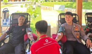 Polres Ciamis Ikuti Kegiatan Donor Darah di RSOP Ciamis Semoga Bermanfaat