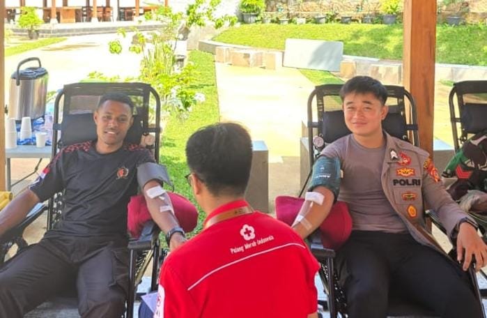 Polres Ciamis Ikuti Kegiatan Donor Darah di RSOP Ciamis Semoga Bermanfaat