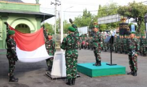 Kodim 0721/Blora Gelar Upacara Bendera Mingguan Setiap Hari Senin