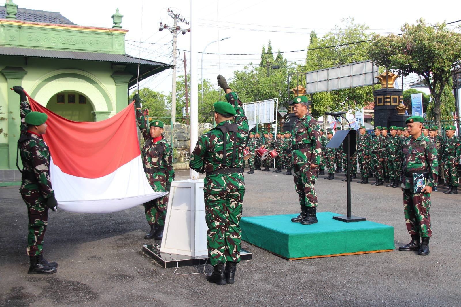 Kodim 0721/Blora Gelar Upacara Bendera Mingguan Setiap Hari Senin