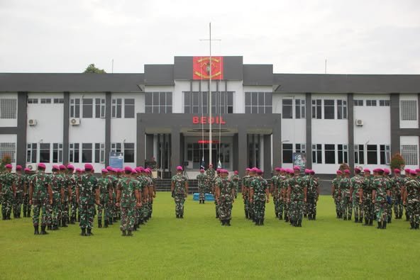PASOPS BRIGIF 3 MARINIR LAKSANAKAN APEL KHUSUS SELURUH PRAJURIT BRIGADE INFANTERI 3 MARINIR