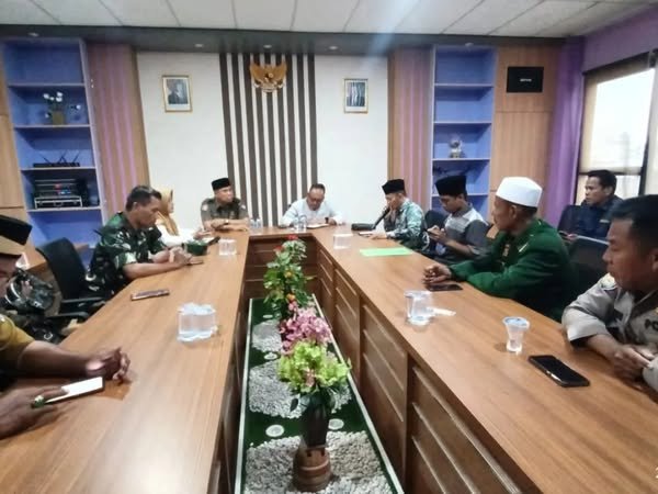 Jajaran Koramil 01/Teluknaga Dan Polsek Teluknaga Ikuti Rapat Persiapan MTQ Tingkat Kabupaten Tangerang