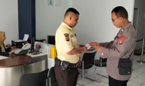 Polsek Rancah Koorkom ke Satpam Perbankan Antisipasi Gangguan Kamtibmas