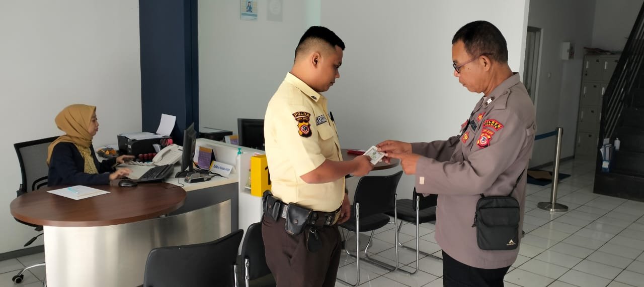 Polsek Rancah Koorkom ke Satpam Perbankan Antisipasi Gangguan Kamtibmas