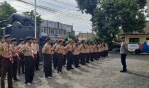 Polsek Banjarsari Polres Ciamis Binluh ke Anggota Saka Bhayangkara Kwartir Ranting Banjarsari