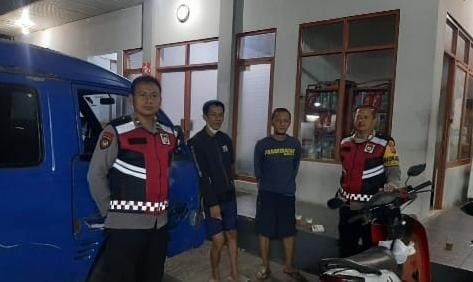Berikan Rasa Nyaman Warga Polsek Panumbangan Polres Ciamis Patroli di Malam Hari