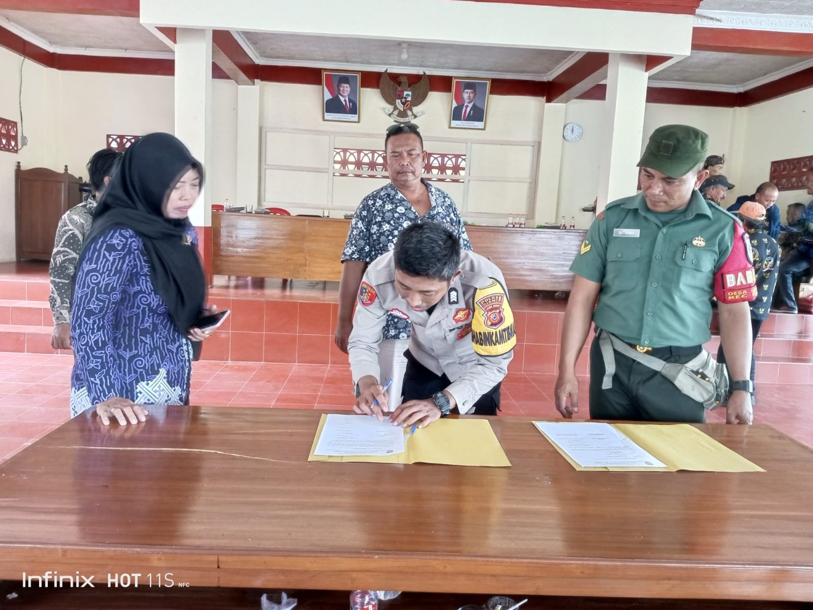 Polsek Lakbok Polres Ciamis Hadiri Sosialisasi ODF Tingkat Desa Sidaharja