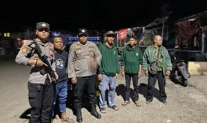 Jaga Harkamtibmas Polsek Banjarsari Polres Ciamis Patroli Biru di Masyarakat Pasca Pilkada