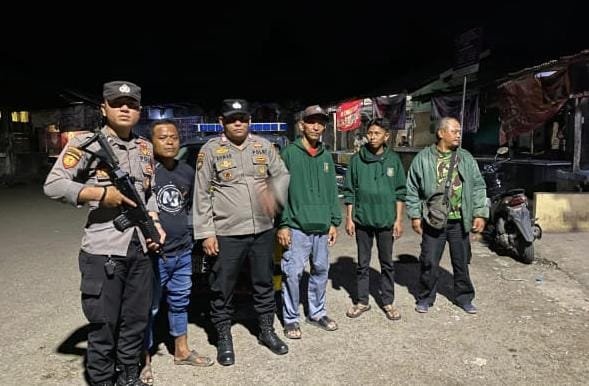 Jaga Harkamtibmas Polsek Banjarsari Polres Ciamis Patroli Biru di Masyarakat Pasca Pilkada