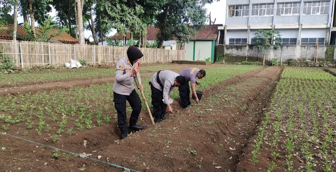 Polsek Kawali Gelar Program Ketahanan Pangan, Dukung Asta Cita Presiden Prabowo Subianto