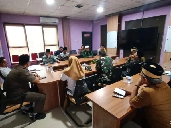 Jajaran Koramil 01/Teluknaga Dan Polsek Teluknaga Ikuti Rapat Persiapan MTQ Tingkat Kabupaten Tangerang