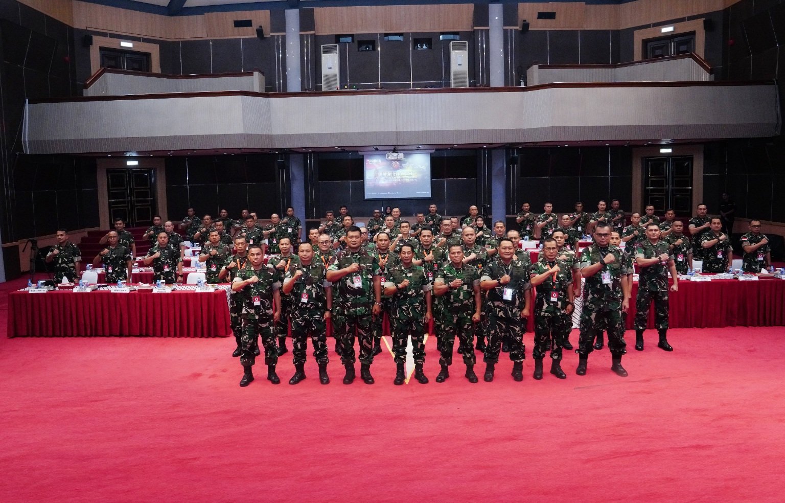 Aster Panglima TNI Pimpin Rapat Evaluasi Program Kerja dan Anggaran Bidang Teritorial TNI TA 2024