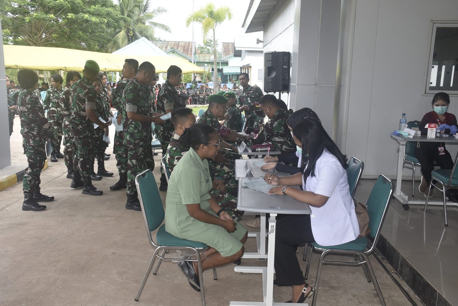 MOMENTUM PERINGATAN HARI JUANG TNI AD TAHUN 2024 KOREM 174/ATW GELAR BHAKTI SOSIAL DONOR DARAH