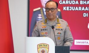 Lepas Tim Taekwondo Garbha Presisi Ke Vietnam Irwasum Polri: Jaga Nama Baik Institusi dan Negara Junjung Sportivitas