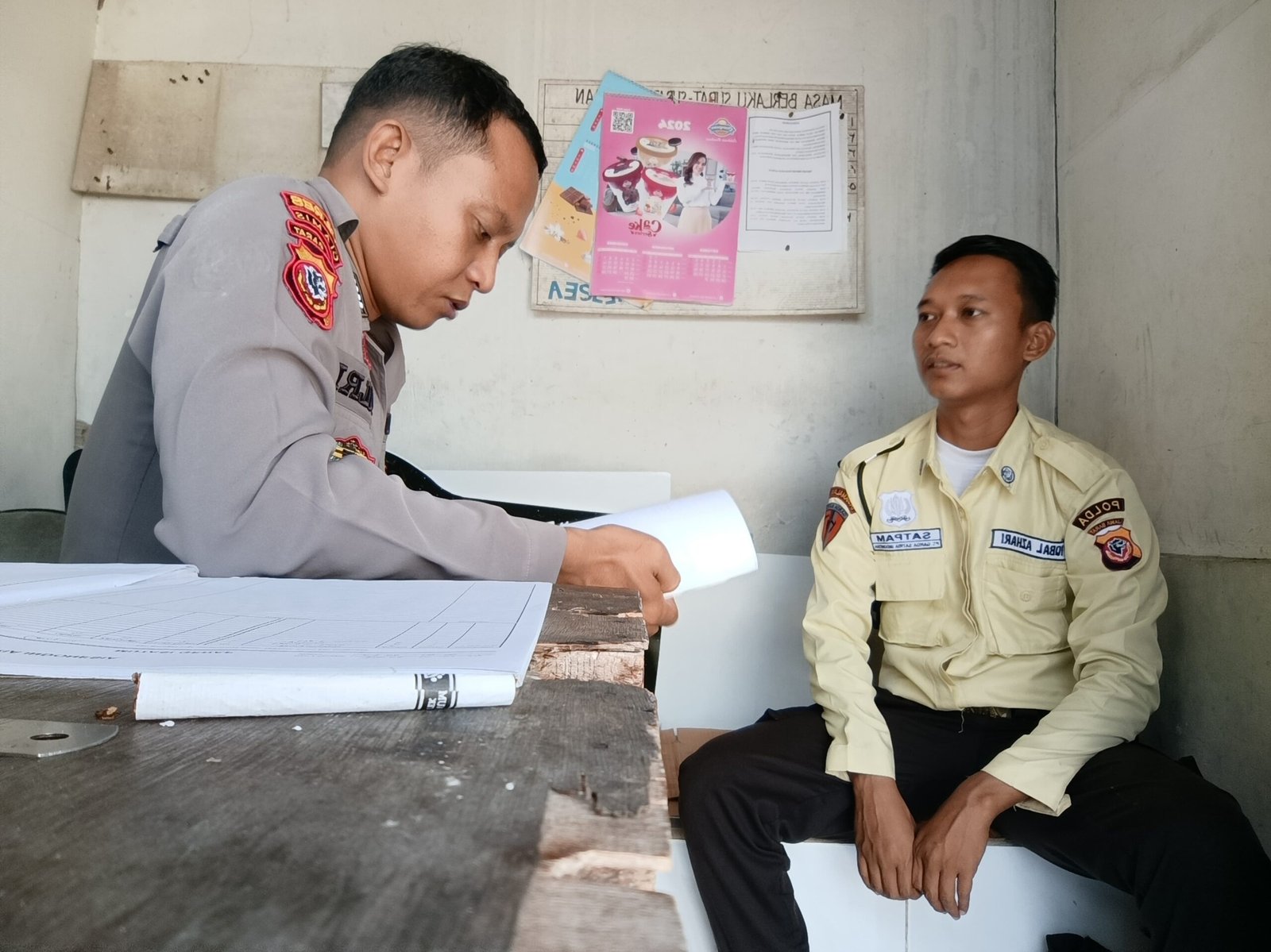 Perkuat Sinergitas, Polsek Cikoneng Datangi Satpam PT Campina Beri Imbauan Kamtibmas