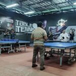 Polsek Cijeungjing Polres Ciamis Hadiri Pembukaan Turnamen Tenis Meja Desa Pamalayan