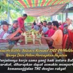 SERTU GUNARTO RAKKA BABINSA KORAMIL 1508-04/MALIFUT BANTU WARGA DESA PELERI PERSIAPKAN HAJATAN