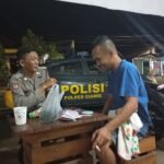 Berikan Rasa Aman, Personel Polsek Kawali Polres Ciamis Patroli Dialogis di Malam Hari