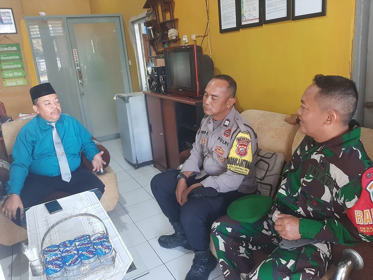 Cooling System, Polsek Cikoneng Polres Ciamis Koorkom Kamtibmas ke Warga di Gandasari