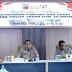 Monitoring dan Evaluasi Ketahanan Pangan serta Senjata Api pada Polda Jabar dan Jajaran oleh Tim Itwasum Polri