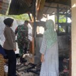 Polsek Ciamis Polres Ciamis Datangi TKP Kebakaran Rumah Warga di Desa Sukajadi
