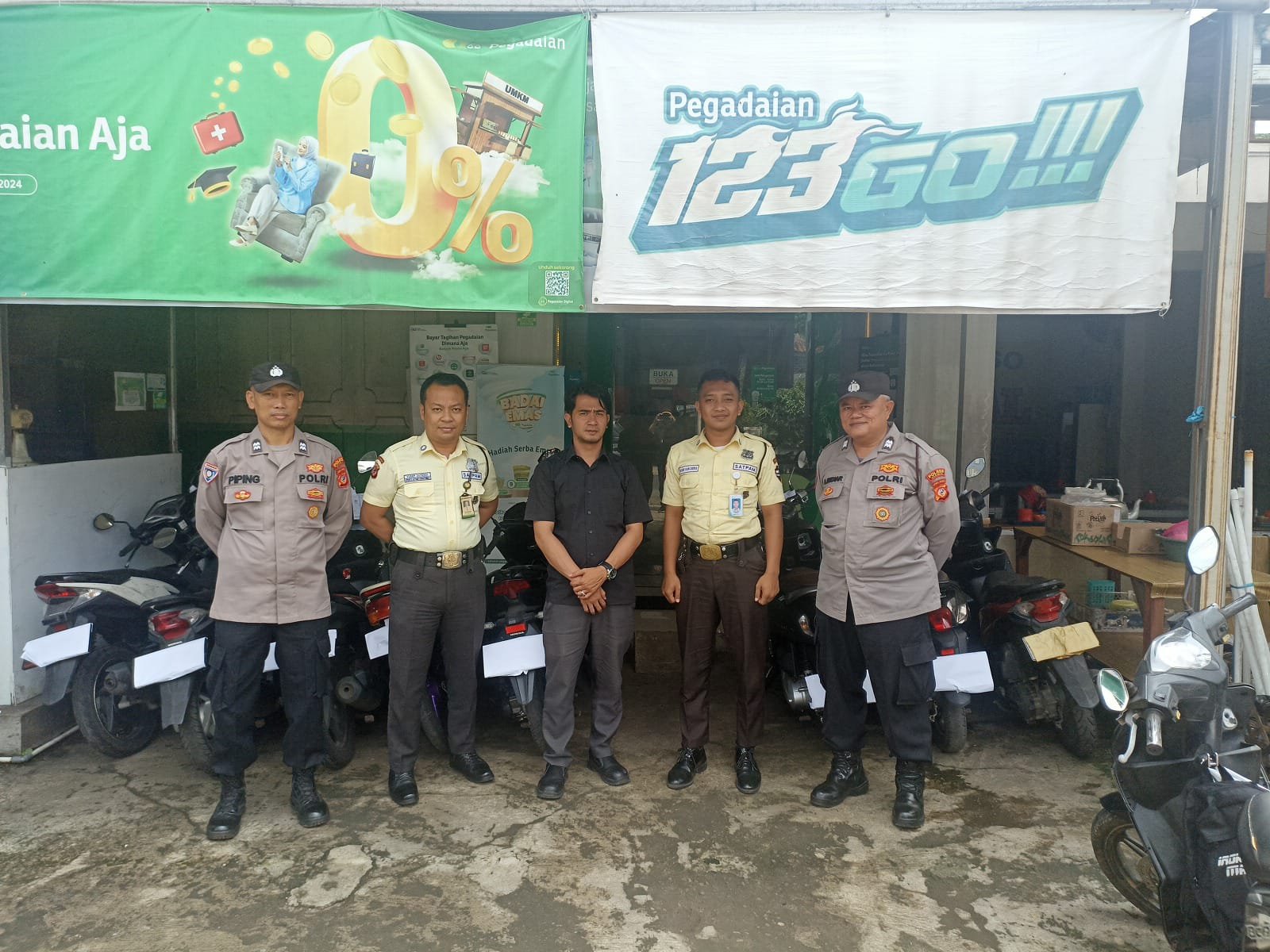 Sambang Satpam Pegadaian Kawali untuk Jaga Keamanan