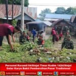 Personel Koramil 04/Sinjai Timur Kodim 1424/Sinjai Gelar Karya Bakti Pembersihan Pasar Tradisional Personel Koramil 04/Sinjai Timur Kodim 1424/Sinjai Gelar Karya Bakti Pembersihan Pasar Tradisional