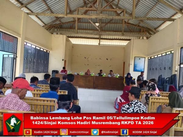 Babinsa Lembang Lohe Hadiri Musrenbang RKPD Tahun 2026, Wujudkan Pembangunan Berbasis Aspirasi Masyarakat