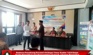 Babinsa Panaikang Hadiri Pelantikan dan Pengambilan Sumpah Jabatan Kepala Dusun Desa Panaikang