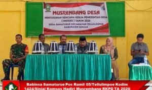 Babinsa Samaturue Hadiri Musrenbang RKPD Tahun 2026: Sinergi Demi Kesejahteraan Masyarakat