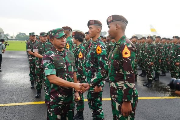 Panglima TNI Sambut Kedatangan Kontingen Patriot Indonesia