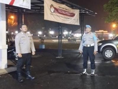 Cipkon Di Jam Rawan Personel Polsek Sukadana Polres Ciamis Patroli Kamtibmas Hingga Subuh
