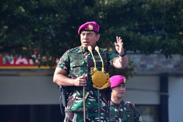 KOMANDAN KORPS MARINIR APEL KHUSUS KEPADA PRAJURIT DAN PNS MARINIR WILAYAH JAKARTA