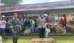 Antisipasi Gangguan Kamtibmas Polsek Ciamis Datangi Area Liga Merpati di Desa Sukajadi