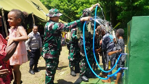 "Bakti Nyata Yonif 312/KH: Mewujudkan Manunggal Air di Papua"