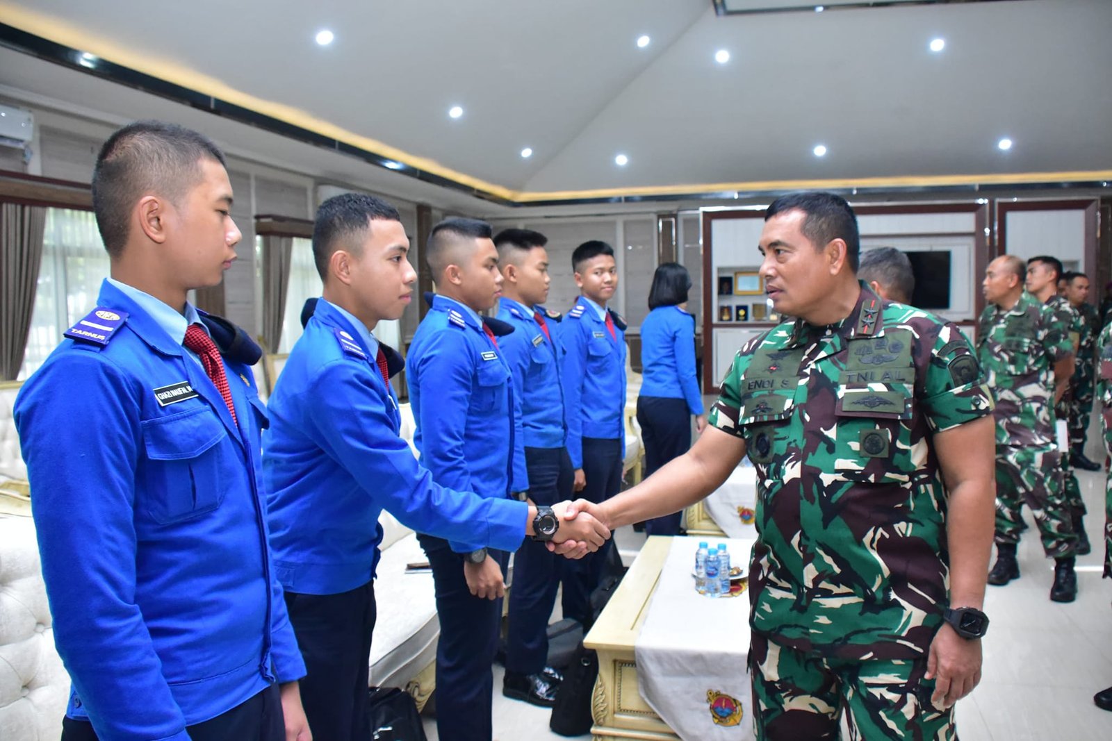 DANKORMAR TERIMA KUNJUNGAN AUDIENSI SMA TARUNA NUSANTARA