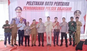 Peletakan Batu Pertama Pembangunan Polsek Arjasari Polresta Bandung.