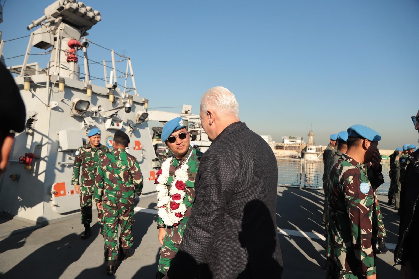 KRI Sultan Iskandar Muda-367 Tiba Di Beirut Lebanon