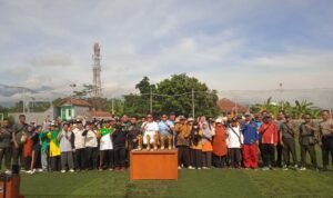 Kapolsek Cihaurbeuti Polres Ciamis Hadiri Pembukaan Olah Raga Hari Amal Bakti ke-79 Kemenag RI